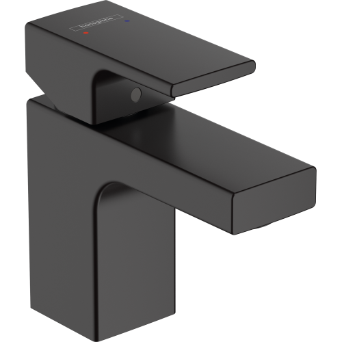 hansgrohe vernis shape mezclador monomando de lavabo 70 con vaciador automatico negro mate