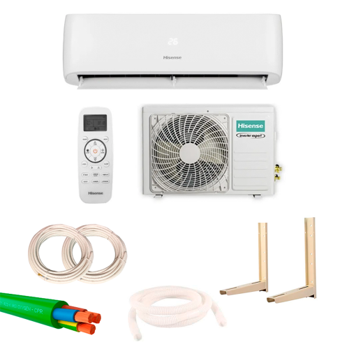 hisense aire acondicionado inverter conjunto split brissa 35 kit instalacion