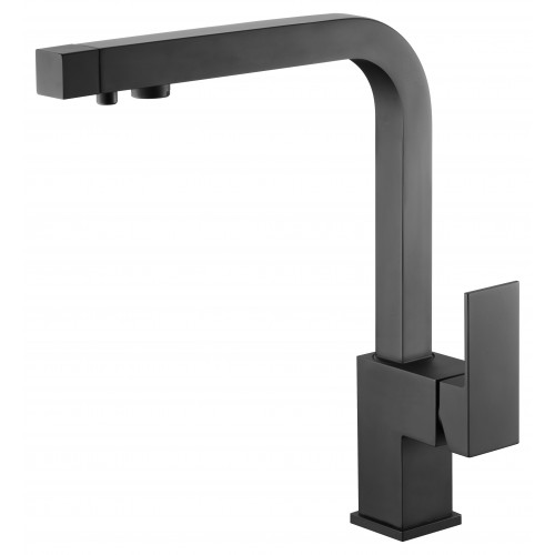 imex grifo de cocina mod capri negro mate para osmosis