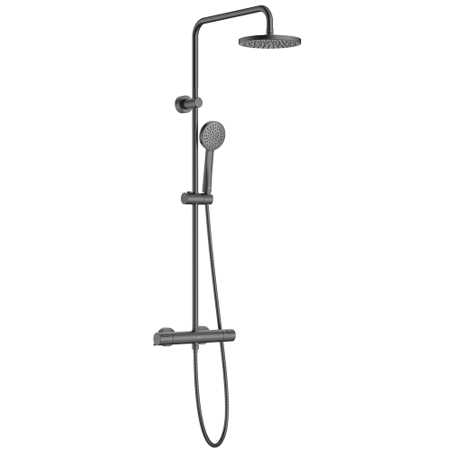 roca columna de ducha victoria termostatica basic negro mate a5a9f18nb0