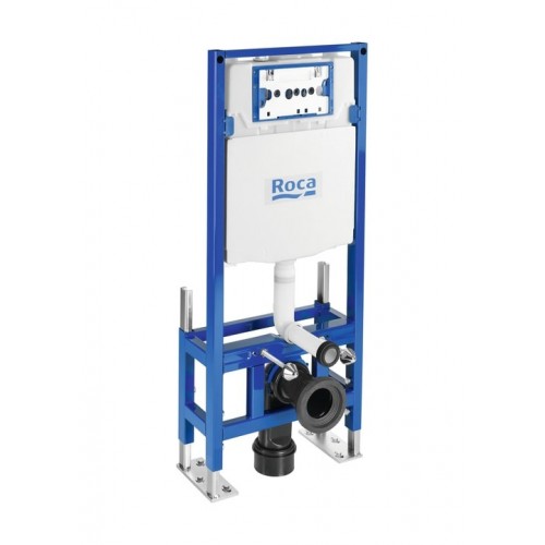 roca duplo wc one freestanding bastidor con cisterna autoportante de doble descarga para inodoro suspendido