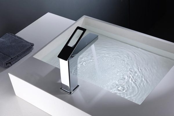 Monomando de lavabo cromado serie Suecia - Imagen 2