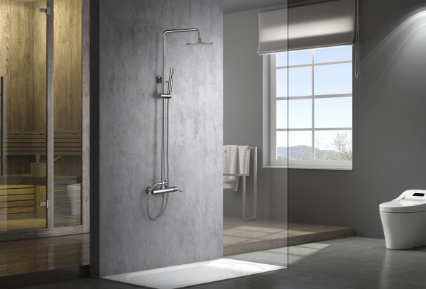 Columna de ducha extensible cromado serie Milos - Imagen 2