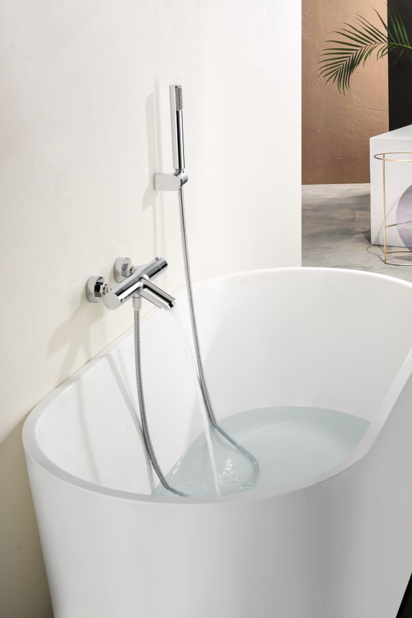Grifería baño y ducha termostático cromo serie Monza - Imagen 2