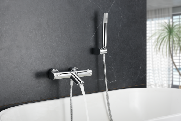 Grifería baño y ducha termostático cromado serie Génova - Imagen 2