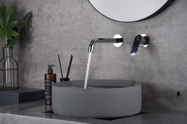 Grifo de lavabo empotrado cromado serie Belgica - Imagen 2
