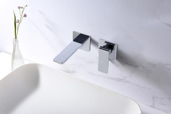 Grifo de lavabo empotrado cromado serie Fiyi - Imagen 2