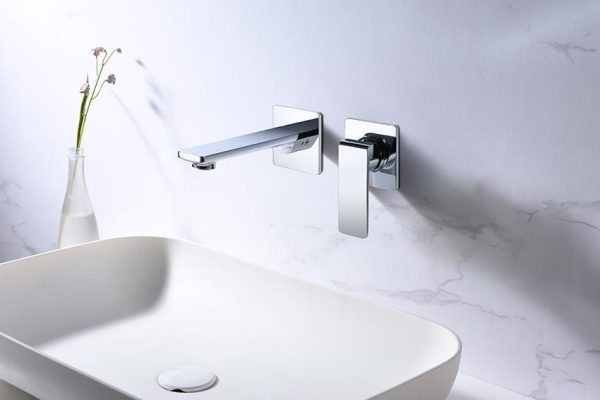 Grifo de lavabo empotrado cromado serie Fiyi - Imagen 3