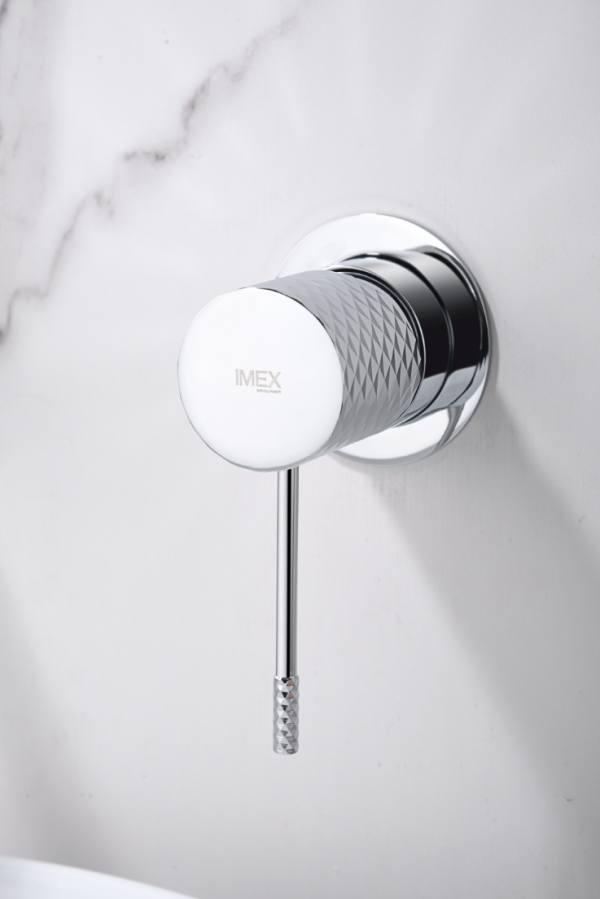 Grifo de lavabo empotrado monomando cromado serie Génova - Imagen 2