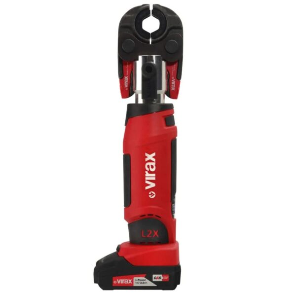 Virax Máquina Prensa electromecánica Viper L2X + Insertos 16-20-25 + 2 Baterías Virax