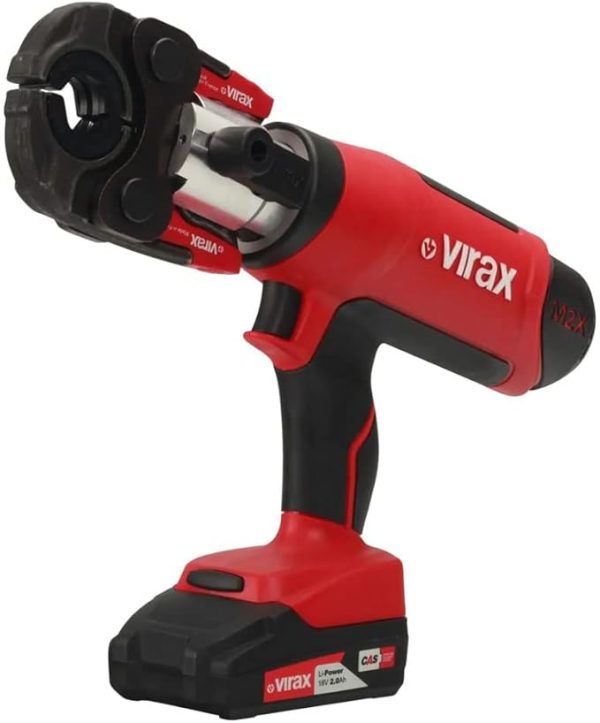 Virax Máquina Prensa electromecánica Viper M2X + Insertos 16-20-25 + 2 Baterías Virax